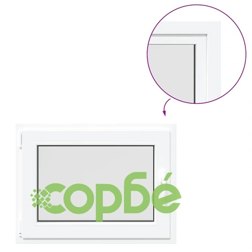 Прозорец за мазе RISOR 80x50 см, накланящ се и завъртащ се, DIN ляв, PVC, бял ➤ топ цена ➤ sorbe.bg