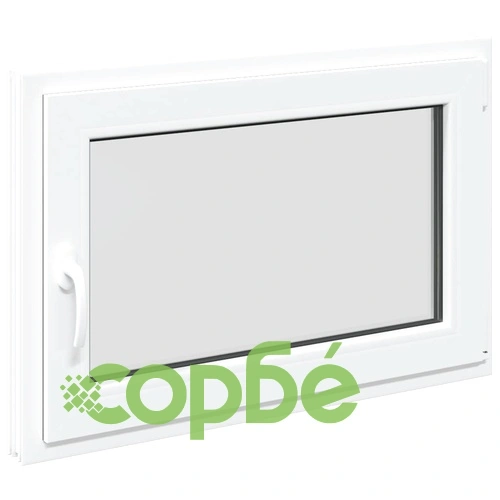 Прозорец за мазе RISOR 90x50 см, отваряем, DIN десен, PVC, бял ➤ топ цена ➤ sorbe.bg