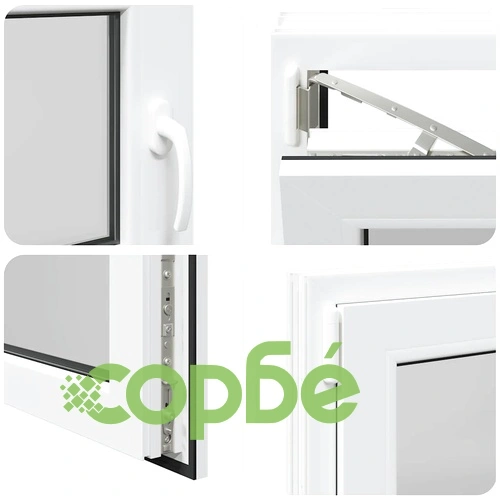 Прозорец за мазе RISOR 100x50 см, отваряем, DIN ляв, бял, PVC ➤ топ цена ➤ sorbe.bg