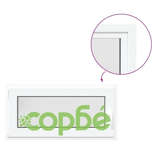 Прозорец за мазе RISOR 100x50 см, отваряем, DIN ляв, бял, PVC ➤ топ цена ➤ sorbe.bg