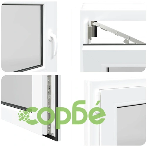 Прозорец за мазе RISOR 100x70 см, накланящ се и завъртащ се, DIN ляв, PVC, бял ➤ топ цена ➤ sorbe.bg