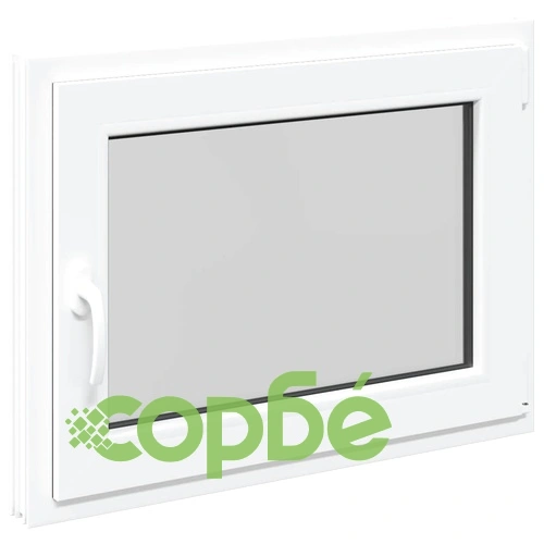 Прозорец за мазе RISOR 80x70 см PVC накланящ и завъртащ DIN десен бял ➤ топ цена ➤ sorbe.bg