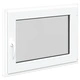 Прозорец за мазе RISOR 80x70 см PVC накланящ и завъртащ DIN десен бял
