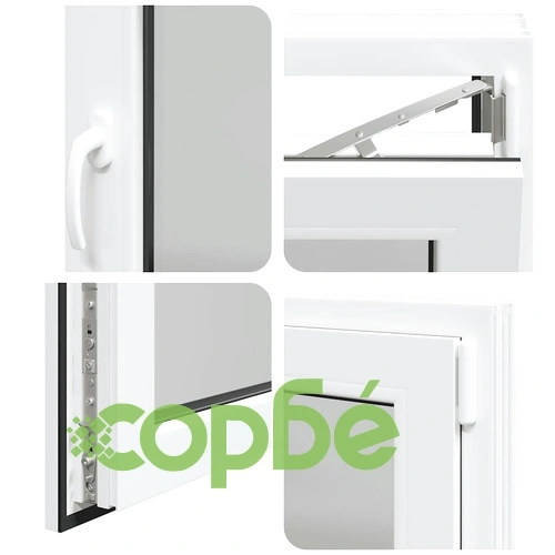 Прозорец за мазе RISOR 90x50 см PVC бял с отваряне и завъртане DIN десен ➤ топ цена ➤ sorbe.bg