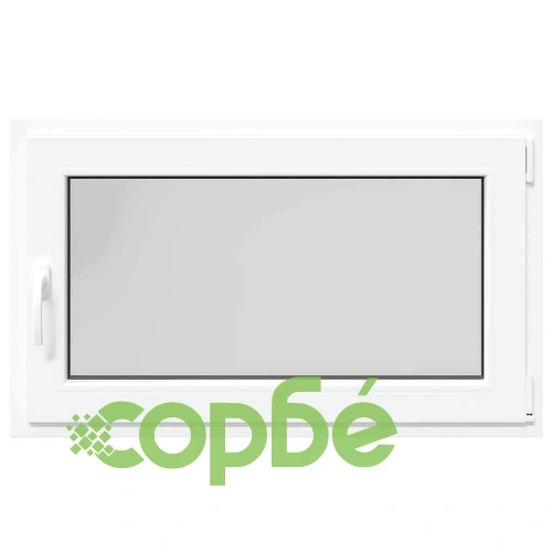 Прозорец за мазе RISOR 100x50 см, отваряем, DIN десен, бял, PVC ➤ топ цена ➤ sorbe.bg