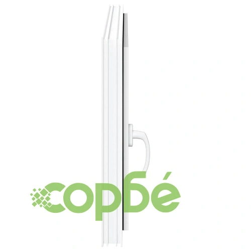 Прозорец за мазе RISOR 100x50 см, отваряем, DIN десен, бял, PVC ➤ топ цена ➤ sorbe.bg