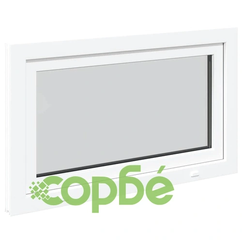 Прозорец за мазе RISOR 100x50 см, отваряем, DIN десен, бял, PVC ➤ топ цена ➤ sorbe.bg