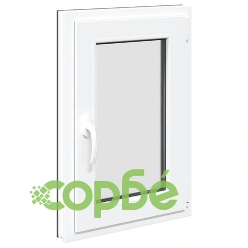 Прозорец за мазе RISOR 50x75 см Отваряем-Накланящ DIN десен Антрацит PVC ➤ топ цена ➤ sorbe.bg