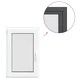 Прозорец за мазе RISOR 60x80 см PVC с двойно стъкло, отваряемо-накланящ се, DIN ляв, антрацит