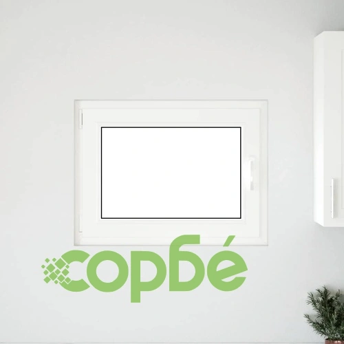 Прозорец за мазе RISOR 80x50 см PVC отваряне-завъртане DIN ляв антрацит ➤ топ цена ➤ sorbe.bg