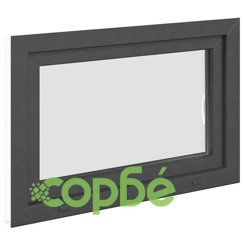 Прозорец за мазе RISOR 90x50 см Отваряем DIN десен антрацит PVC ➤ топ цена ➤ sorbe.bg