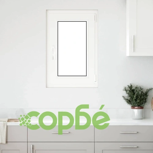 Прозорец за мазе RISOR 50x75 см Отваряем PVC Антрацит с троен стъклопакет ➤ топ цена ➤ sorbe.bg