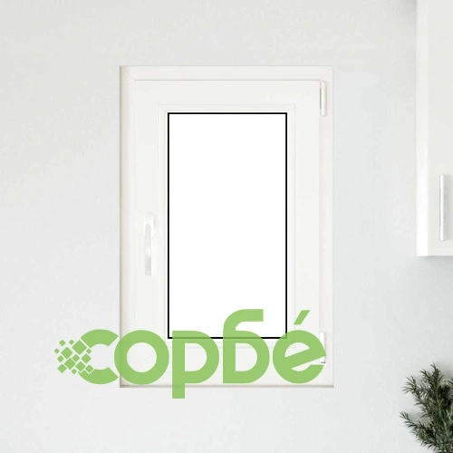 Прозорец за мазе RISOR 50x75 см Отваряем PVC Антрацит с троен стъклопакет ➤ топ цена ➤ sorbe.bg