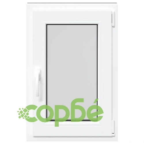 Прозорец за мазе RISOR 50x75 см Отваряем PVC Антрацит с троен стъклопакет ➤ топ цена ➤ sorbe.bg