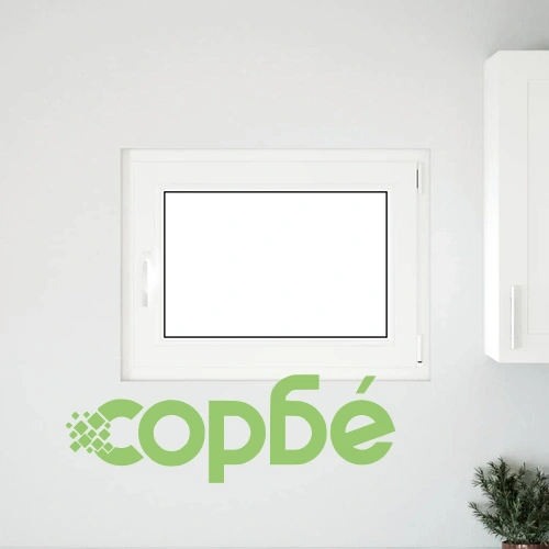 Прозорец за мазе RISOR 80x50 см PVC Отваряем и Отварящ се DIN десен Антрацит ➤ топ цена ➤ sorbe.bg