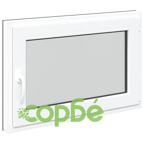 Прозорец за мазе RISOR 90x60 см PVC отварящ-завъртащ DIN десен антрацит ➤ топ цена ➤ sorbe.bg