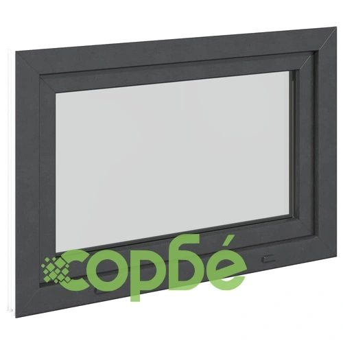 Прозорец за мазе RISOR 90x60 см PVC отварящ-завъртащ DIN десен антрацит ➤ топ цена ➤ sorbe.bg