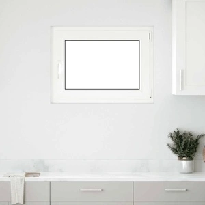 Прозорец за мазе RISOR 90x70 см PVC отваряем-завъртащ DIN десен антрацит