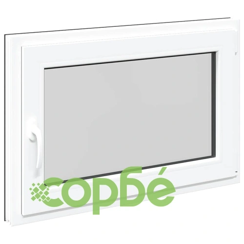 Прозорец за мазе RISOR 90x70 см PVC отваряем-завъртащ DIN десен антрацит ➤ топ цена ➤ sorbe.bg