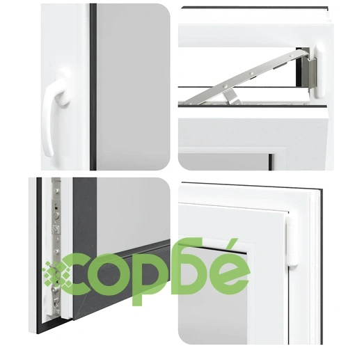 Прозорец за мазе RISOR 100x50 см Отваряем DIN десен антрацит PVC ➤ топ цена ➤ sorbe.bg