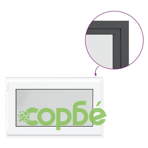 Прозорец за мазе RISOR 100x60 см Отваряем DIN ляв PVC Антрацит ➤ топ цена ➤ sorbe.bg