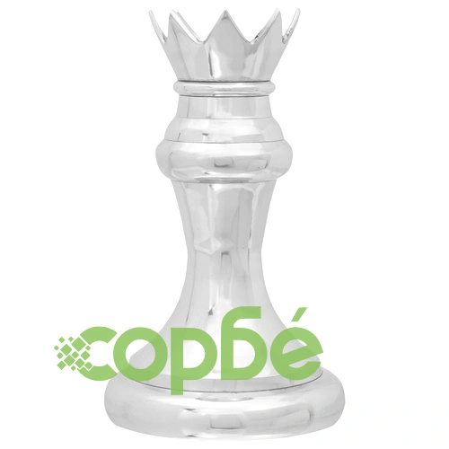 Декоративни шахматни фигури 2 бр. - Крал и Царица от полиран алуминий, 42 см ➤ топ цена ➤ sorbe.bg