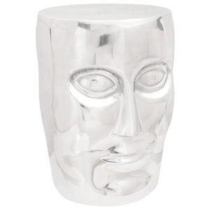 Алуминиево столче за крака - Сребристо, 33x33x45 см, Модерен дизайн