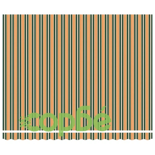 Резервно платно за тента, 380 x 345 см, зелено и жълто, полиестер ➤ топ цена ➤ sorbe.bg