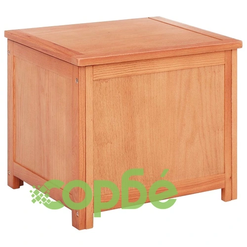 Кутия за съхранение от масивен дъб 50 x 45 x 45 см ➤ топ цена ➤ sorbe.bg