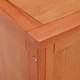 Кутия за съхранение от масивен дъб 50 x 45 x 45 см