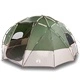 Къмпинг шатър купол зелен 475x475x235 см полиестер за 12 човека