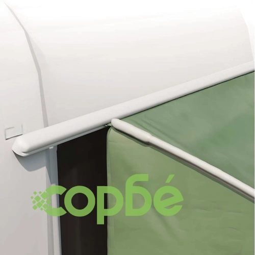 Водоустойчива палатка за караван зелена и черна 194x180x210 см полиестер ➤ топ цена ➤ sorbe.bg