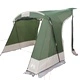 Палатка за къмпинг зелена и черна 285 x 255 x 245 см полиестер водоустойчива