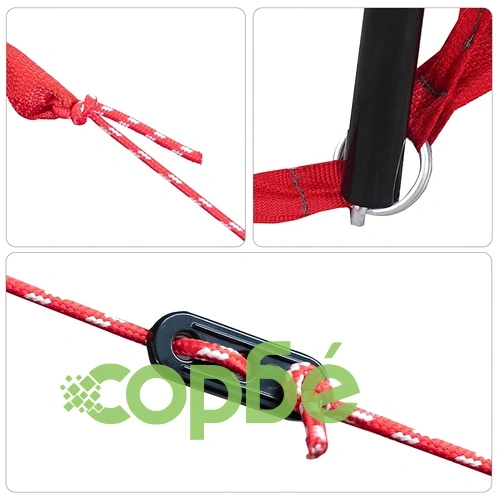 Палатка за караван синя и черна 285x255x245 см полиестер водоустойчива ➤ топ цена ➤ sorbe.bg