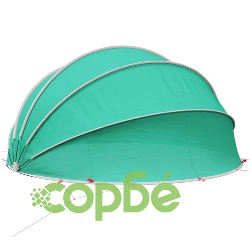 Купол за басейн 430 x 430 x 210 см, 185T полиестер с PU покритие, синьо ➤ топ цена ➤ sorbe.bg