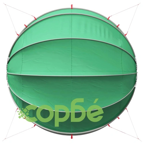 Купол за басейн 500 x 500 x 236 см, синьо, 185T полиестер с PU покритие ➤ топ цена ➤ sorbe.bg
