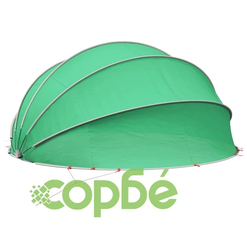 Купол за басейн 500 x 500 x 236 см, синьо, 185T полиестер с PU покритие ➤ топ цена ➤ sorbe.bg