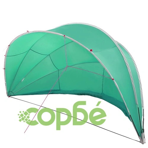 Купол за басейн 546 x 516 x 250 см, синьо, 185T полиестер с PU покритие ➤ топ цена ➤ sorbe.bg