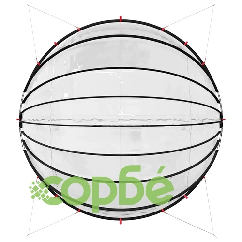 Прозрачен купол за басейн 592x590x275 см ПВЦ сгъваем ➤ топ цена ➤ sorbe.bg