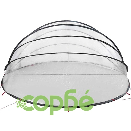 Прозрачен купол за басейн 592x590x275 см ПВЦ сгъваем ➤ топ цена ➤ sorbe.bg