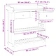 Градински шкаф от масивна акация с 2 чекмеджета и рафтове 93x41.5x98см