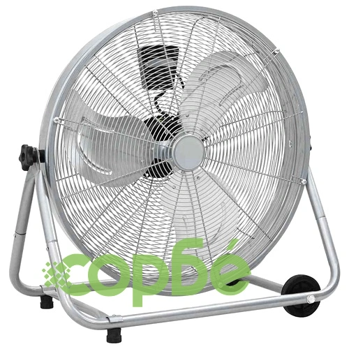 Индустриален барабанен вентилатор с колела 73x42x70 см алуминий 180W ➤ топ цена ➤ sorbe.bg