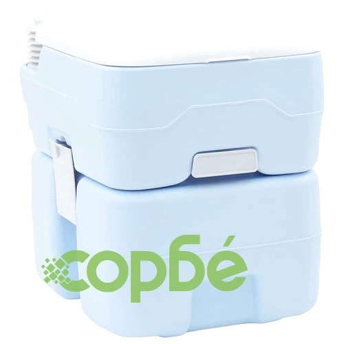Портативна къмпинг тоалетна светлосиня 20L 41.5x36.5x42 см ➤ топ цена ➤ sorbe.bg