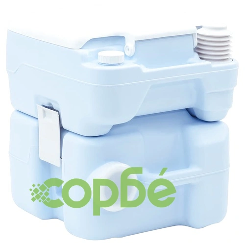 Портативна къмпинг тоалетна светлосиня 20L 41.5x36.5x42 см ➤ топ цена ➤ sorbe.bg