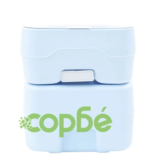 Портативна къмпинг тоалетна светлосиня 20L 41.5x36.5x42 см ➤ топ цена ➤ sorbe.bg