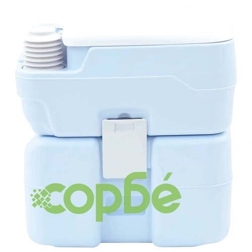 Портативна къмпинг тоалетна светлосиня 20L 41.5x36.5x42 см ➤ топ цена ➤ sorbe.bg
