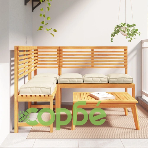 Комплект от 6 кушетки за палети, кремави, 40x40x8 см, полиестер ➤ топ цена ➤ sorbe.bg