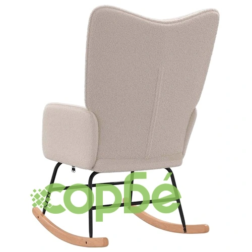 Кресло за релаксация светлосиво 61x78x98 см текстил с метална рамка ➤ топ цена ➤ sorbe.bg