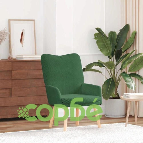 Кресло за релаксация джунглово зелено 63x67x94 см текстил стомана ➤ топ цена ➤ sorbe.bg