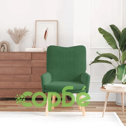 Кресло за релаксация джунглово зелено 63x67x94 см текстил стомана ➤ топ цена ➤ sorbe.bg